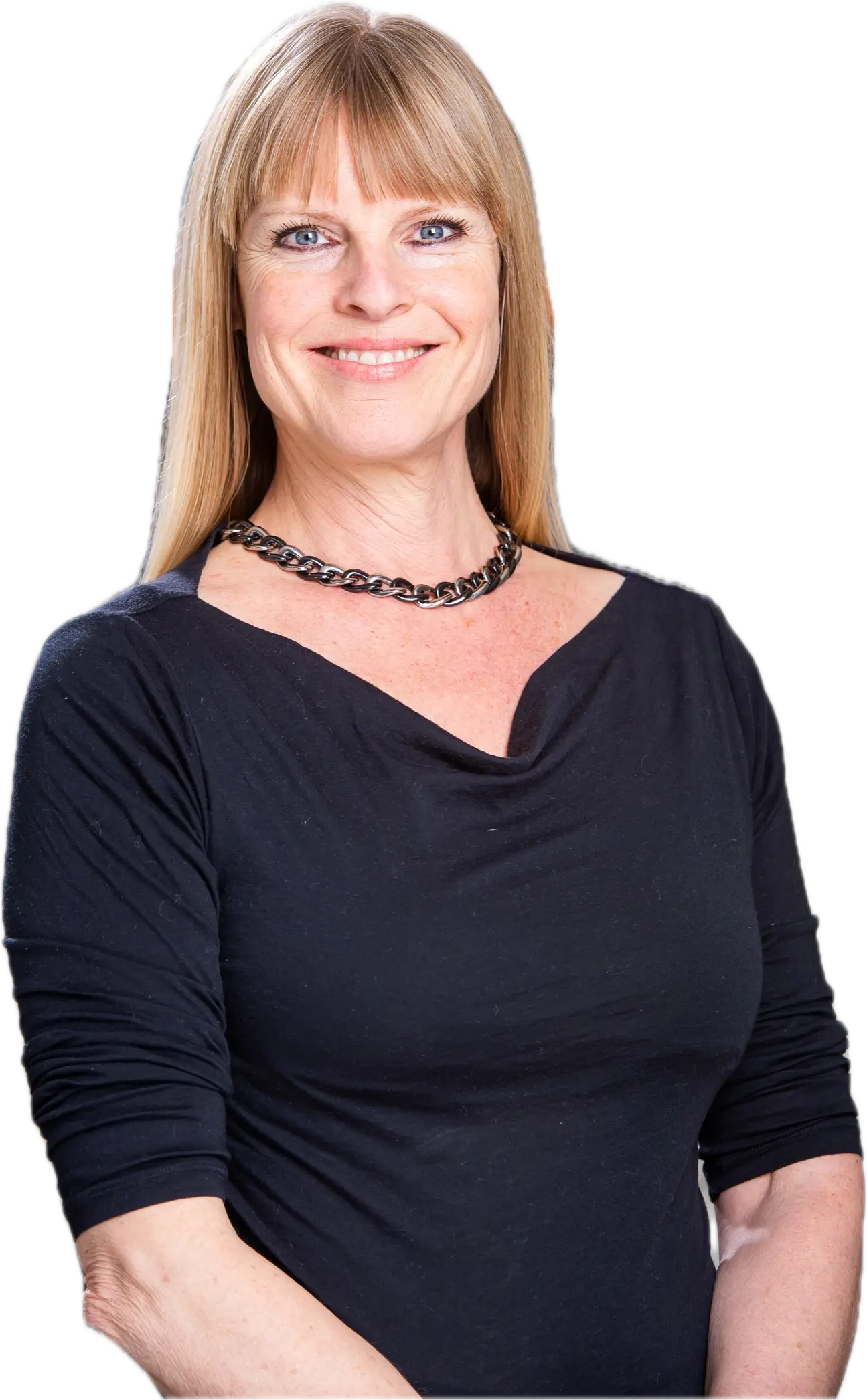 Portrait of Deanna Hansen in a black top